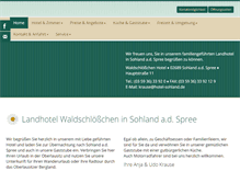 Tablet Screenshot of hotel-sohland.de